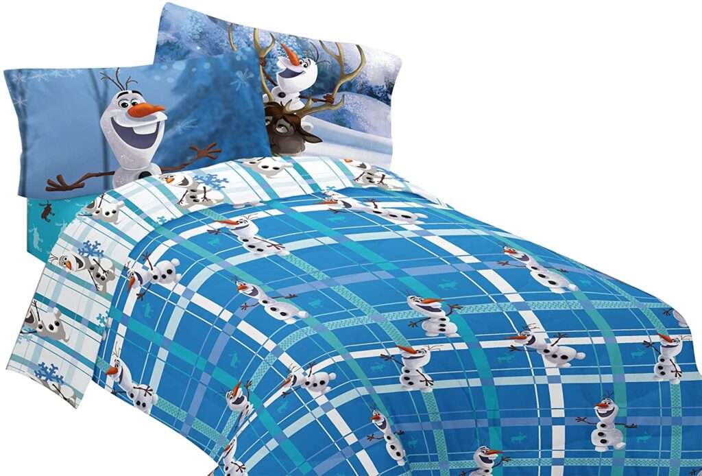 Douillette Olaf, La reine des neiges en microfibre réversible
